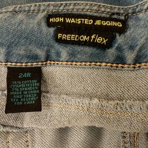 Plus size high waisted jeans
